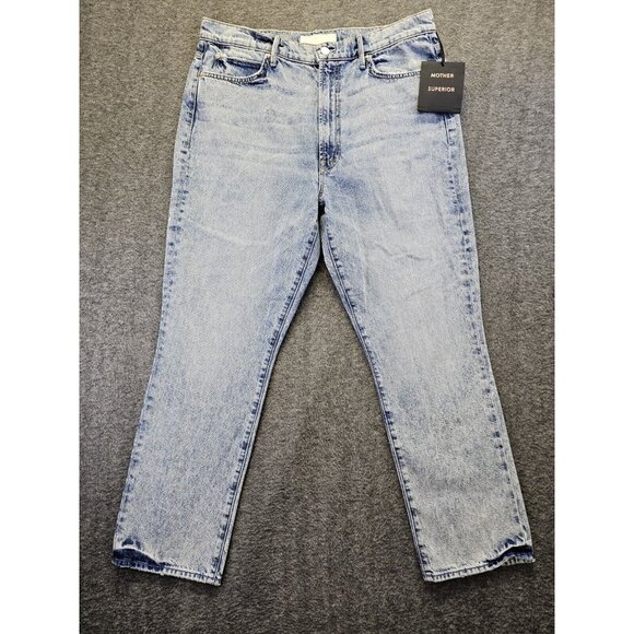 Mother Jeans Womens Size 34 The Swooner Rascal Ankle Jeans Signs and Symbols NWT
